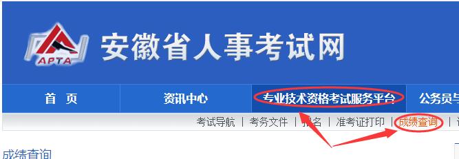 安徽省二建成績查詢入口：安徽省人事考試網